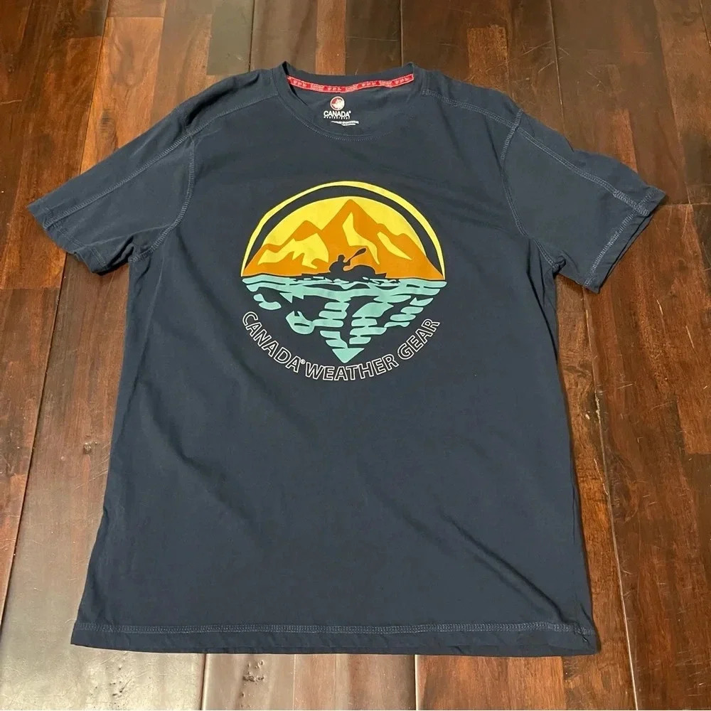 Canada Weather gear Tshirt Navy Men’s Large